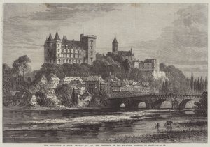De Revolutie in Spanje, Kasteel in Pau, de Residentie van de Ex-Koningin Isabella van Spanje